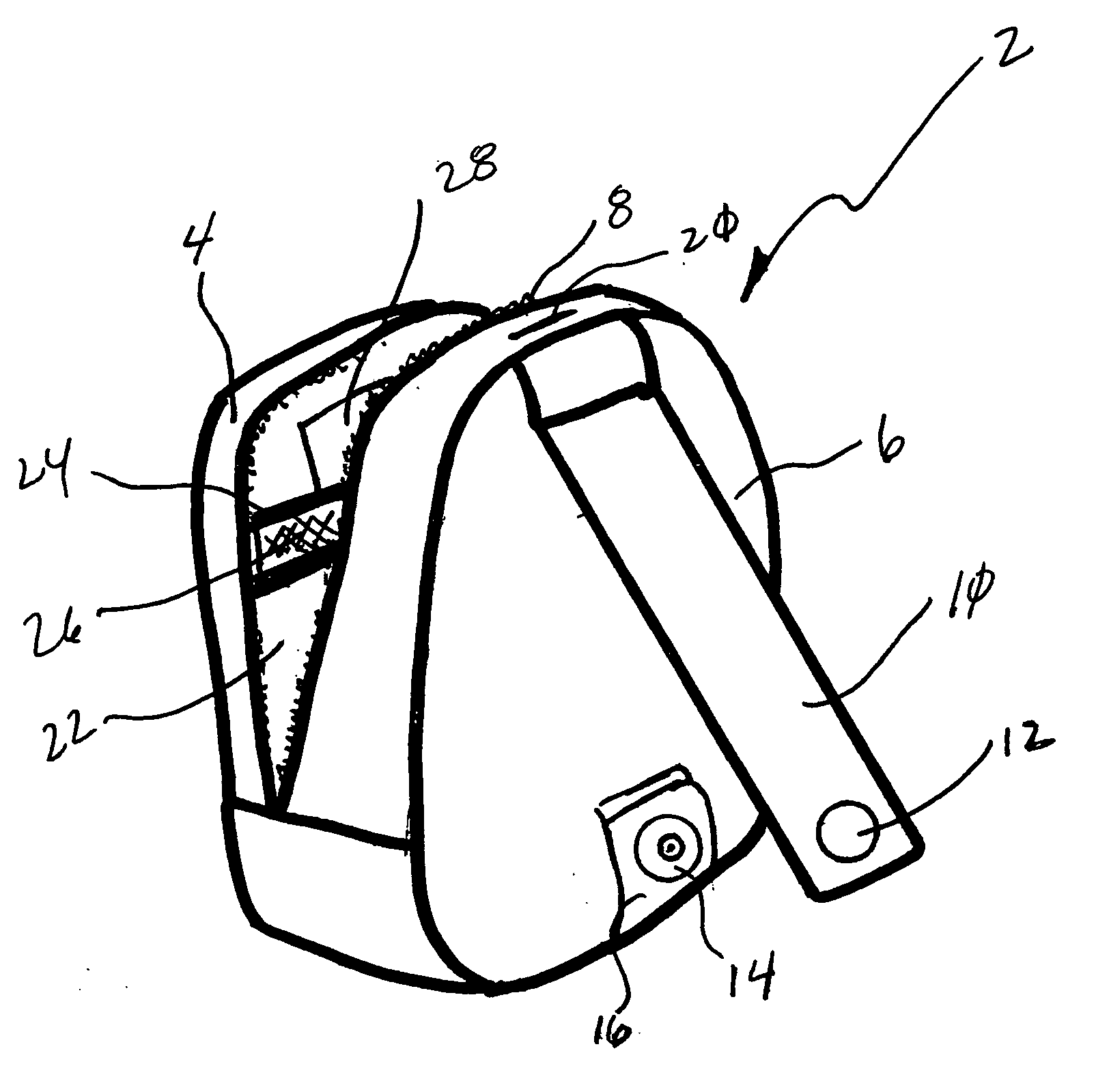 Carrying case with screen-protecting snap