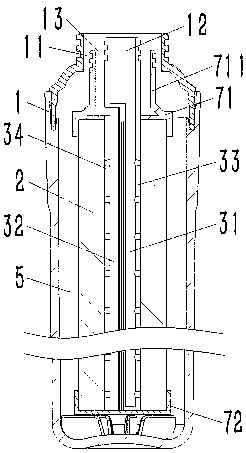 Lateral flow type reverse osmosis filter