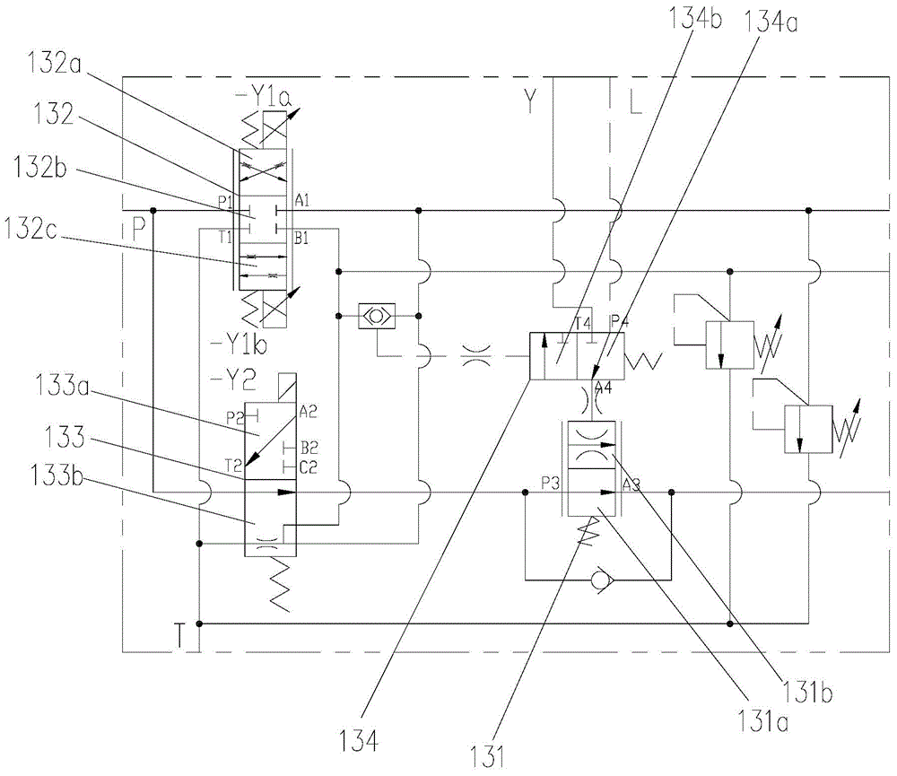 Rear axle steering valve group, axle steering centering hydraulic control system and vehicle