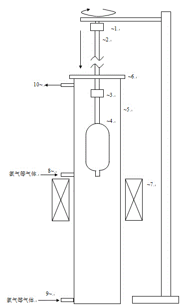 Dehydrating device and dehydrating method for optical fiber powdery loose rod body