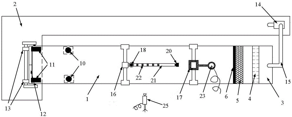 Method for testing vortex-induced vibration of suspended flexible standpipe based on open channel experiment water tank