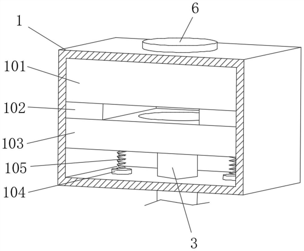 Variable-diameter quantitative semi-automatic powder adding device for embedding machine