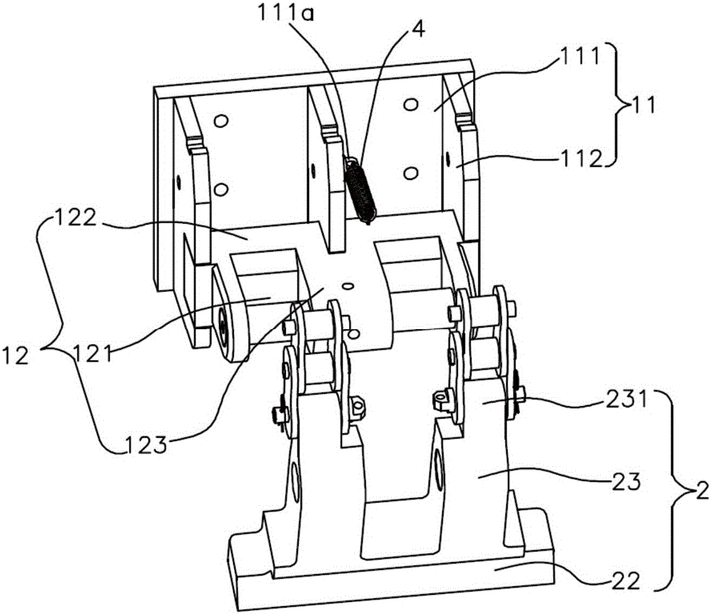 Anti-falling structure and lifting device