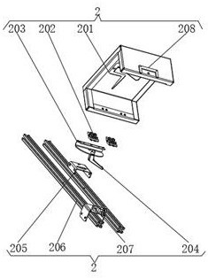 Portable flaw detection trolley for turnout flaw detection