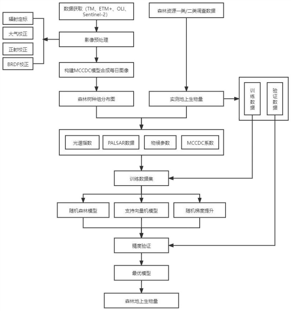 Forest biomass estimation method considering harmonic model coefficient and phenological parameter