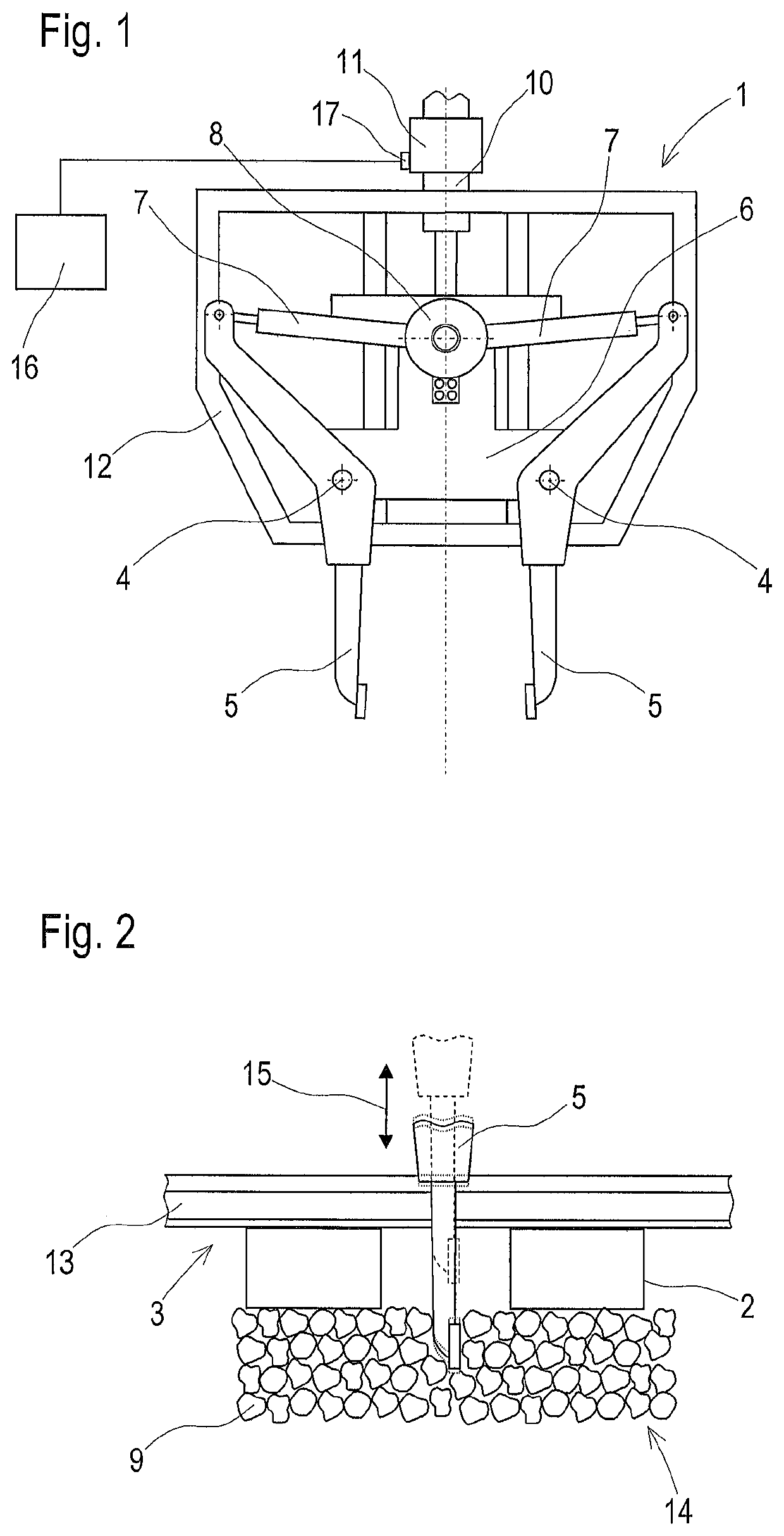 Tamping unit and method for tamping sleepers of a track