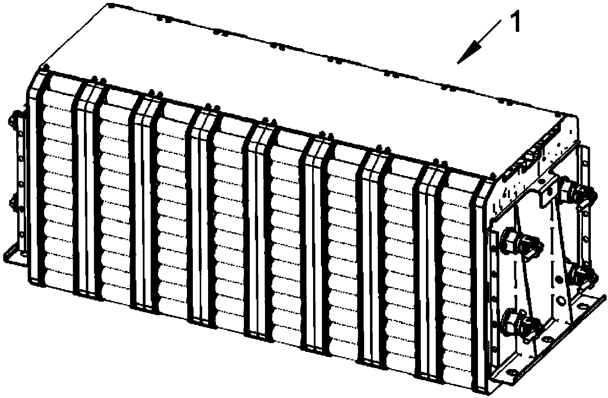 Liquid-cooled cylindrical cell battery module