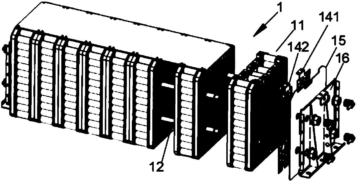 Liquid-cooled cylindrical cell battery module