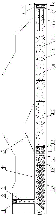 Method and device for blocking return water pipeline of tailing pond