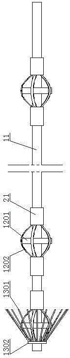 Method and device for blocking return water pipeline of tailing pond