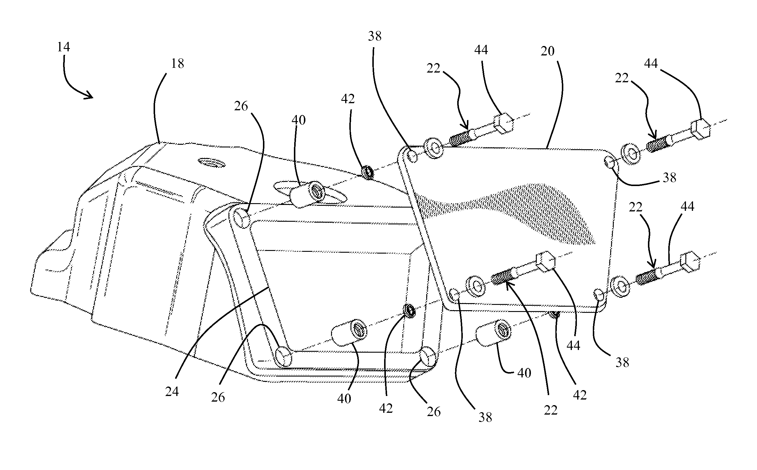 Rocker cover assembly for engines