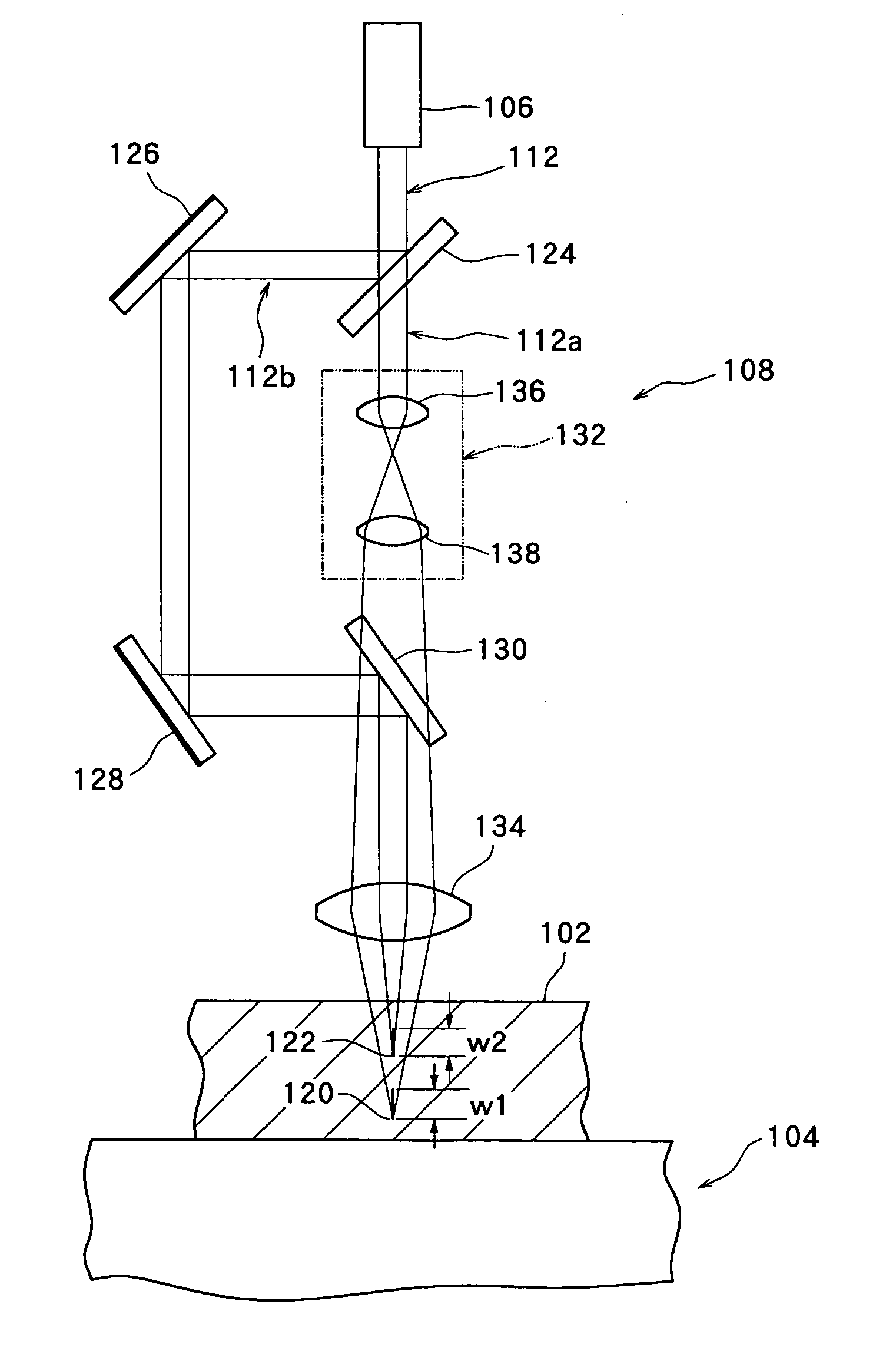 Machining apparatus utilizing laser beam