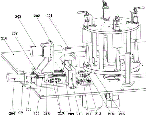 Drilling mechanism for automatic processing machine for erhu tuning pegs