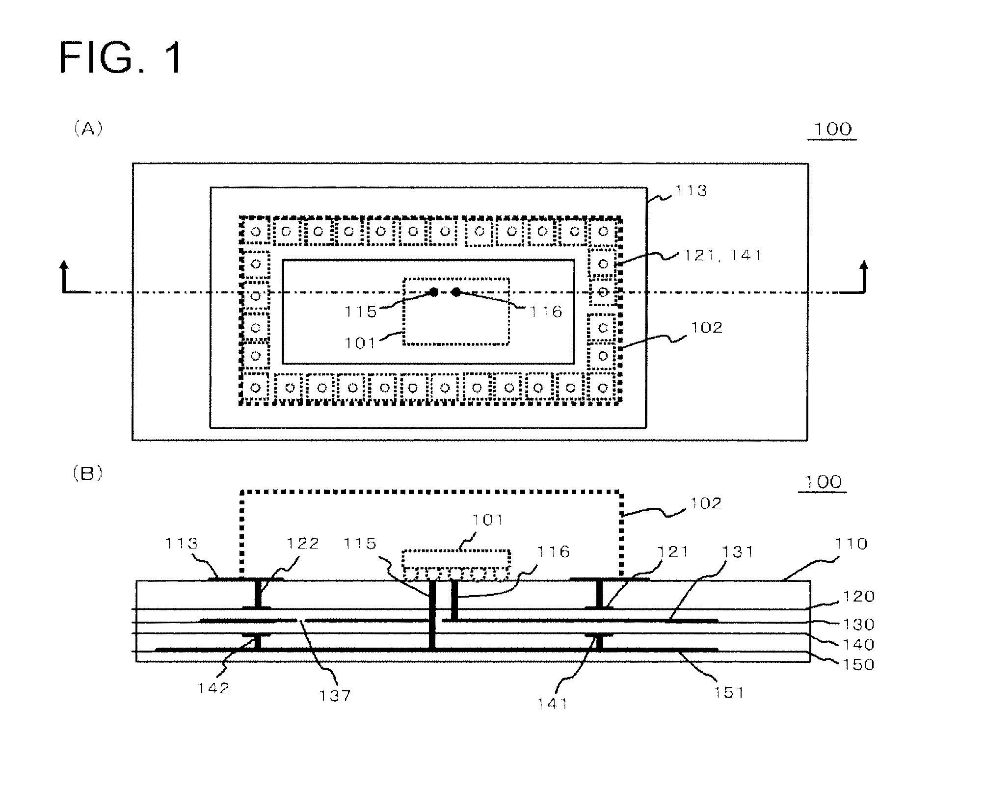 Electronic device, wiring board, and method of shielding noise