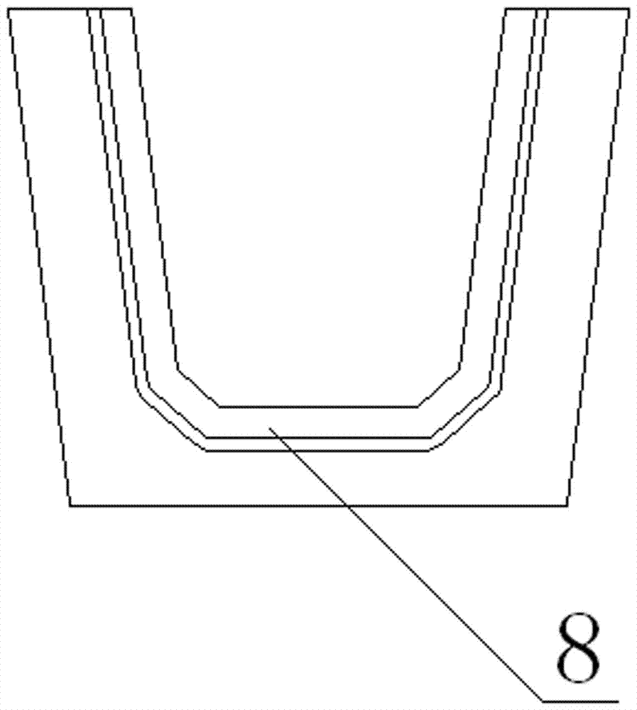 Production method of canal groove side penetration prefabricated part