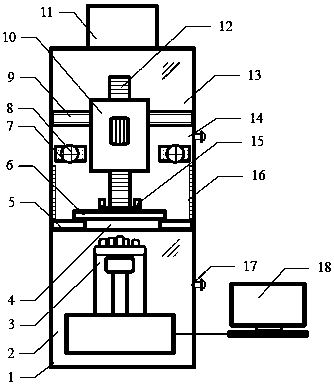 A constant temperature total internal reflection microfluidic chip detection all-in-one machine