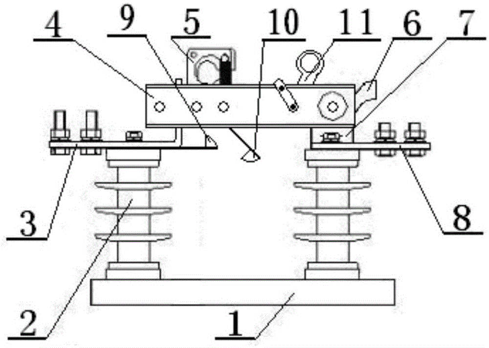 Outdoor high-voltage isolated switch