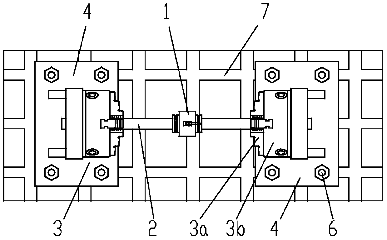 Test device and test method for dynamic characteristics of dynamic shock absorber in vehicle transmission system