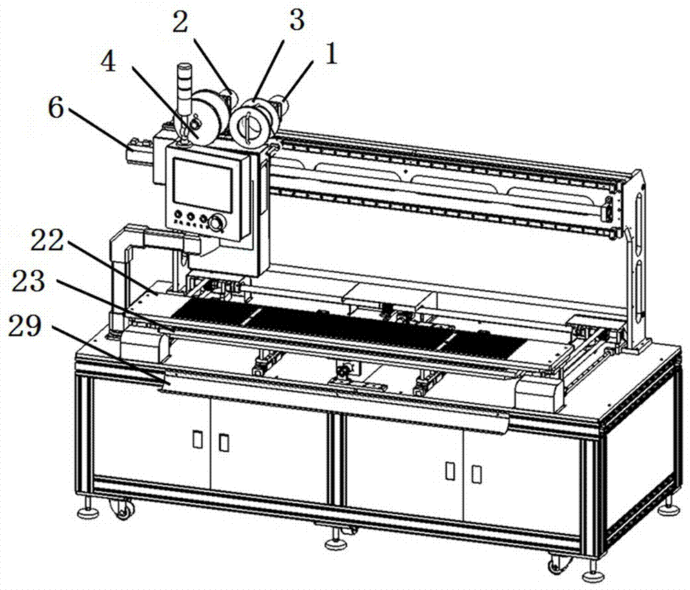 Gel strip pasting machine