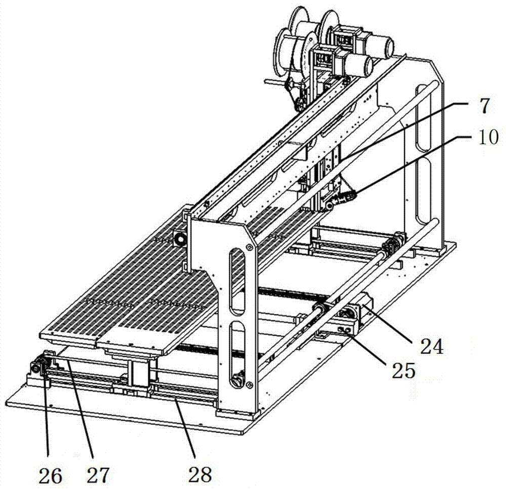 Gel strip pasting machine