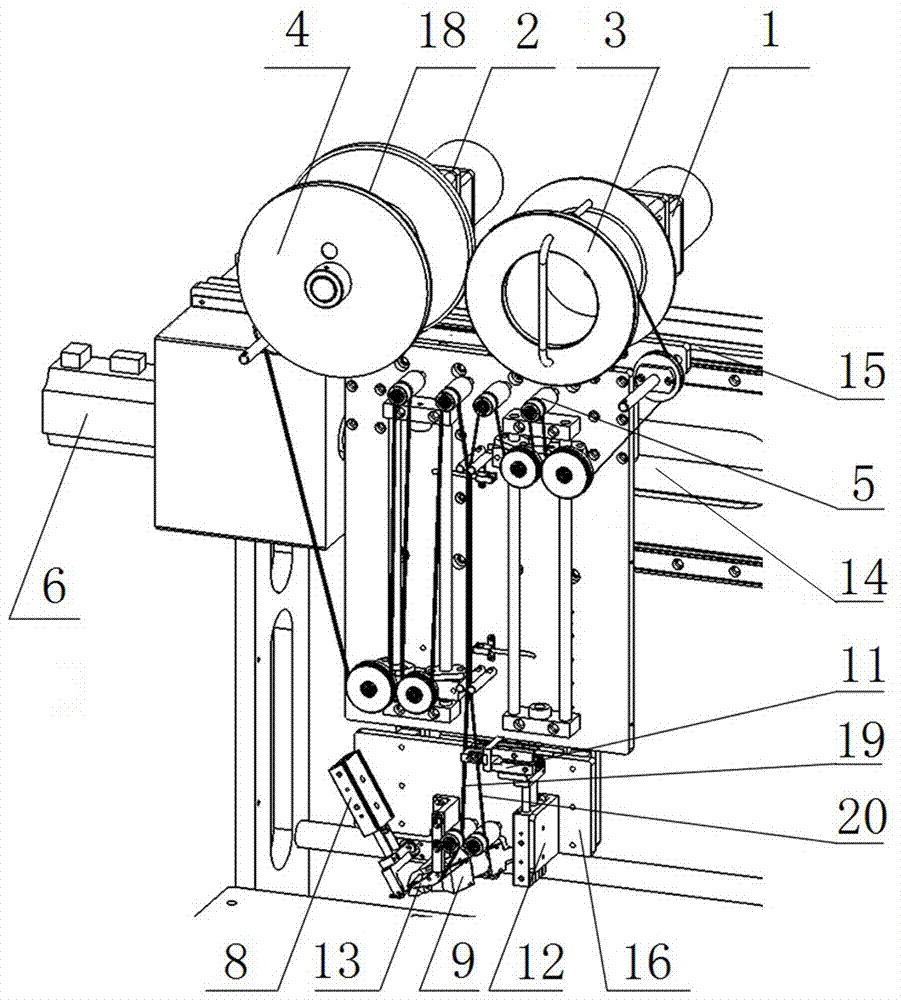 Gel strip pasting machine