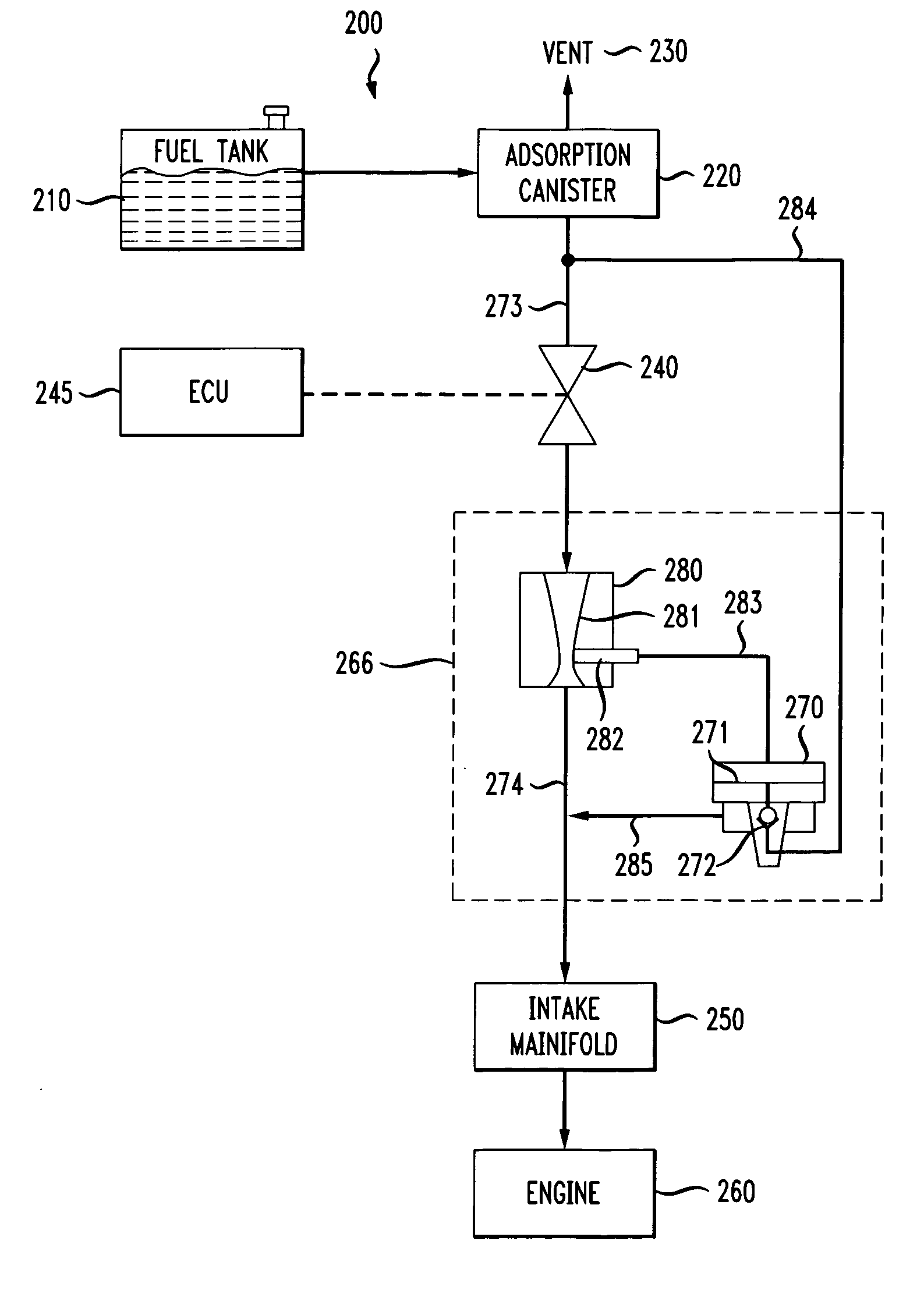 High flow, low vacuum carbon canister purge valve