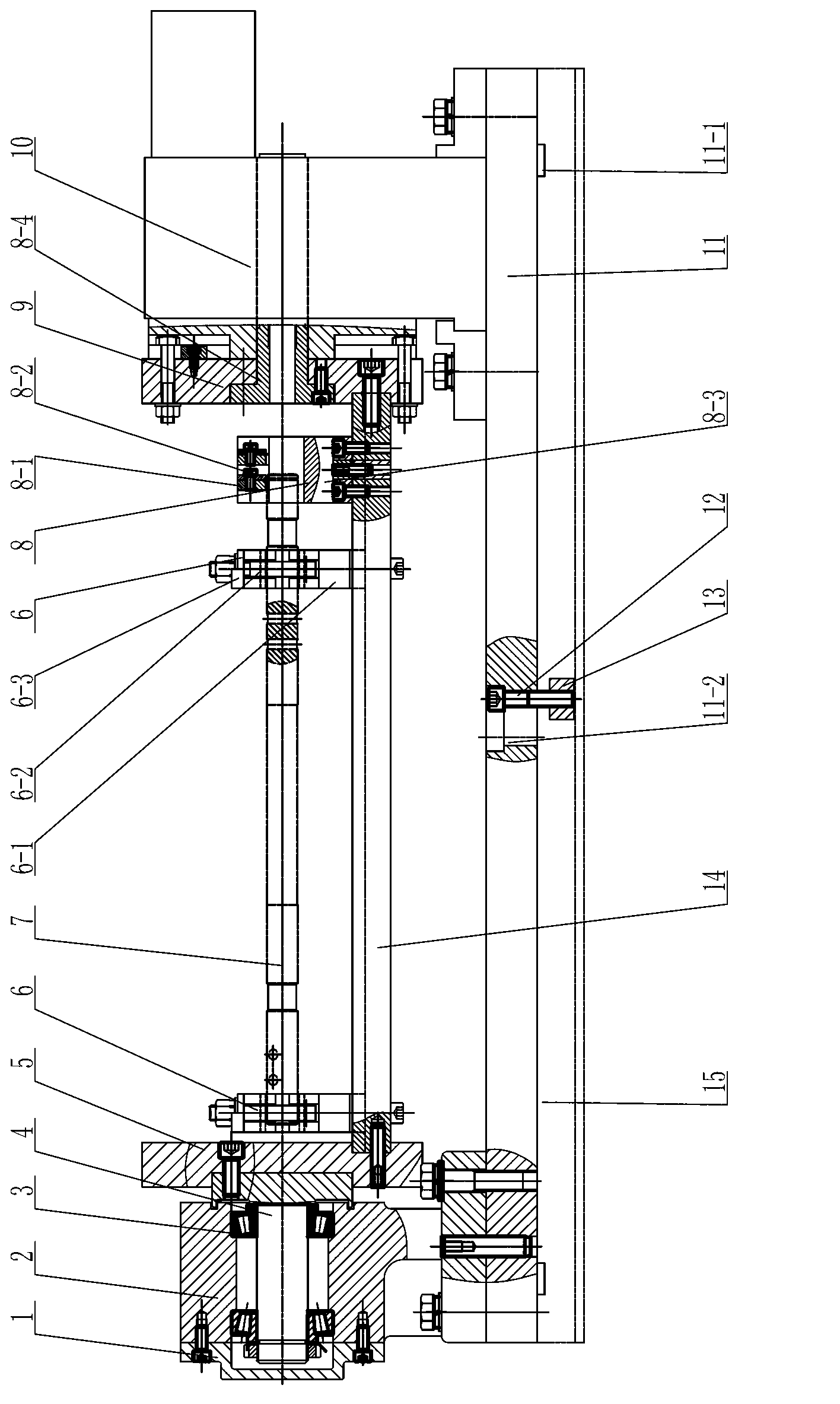 Slender axle multi-station different drilling fixture