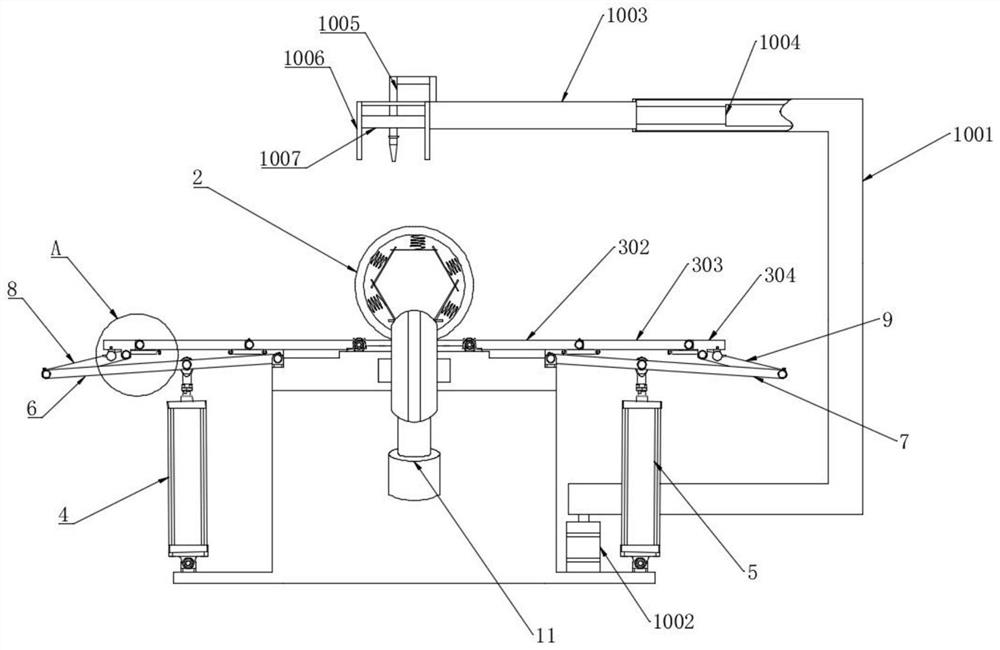 Underdegree-of-freedom steel pipe packaging equipment