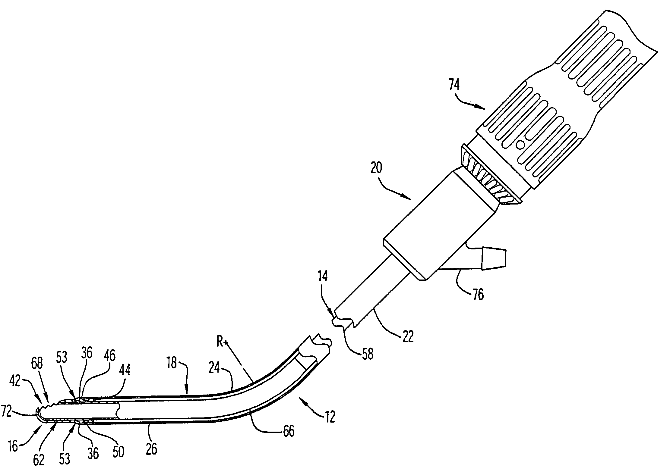 Angled tissue cutting instrument having variably positionable cutting window, indexing tool for use therewith and method of variably positioning a cutting window of an angled tissue cutting instrument