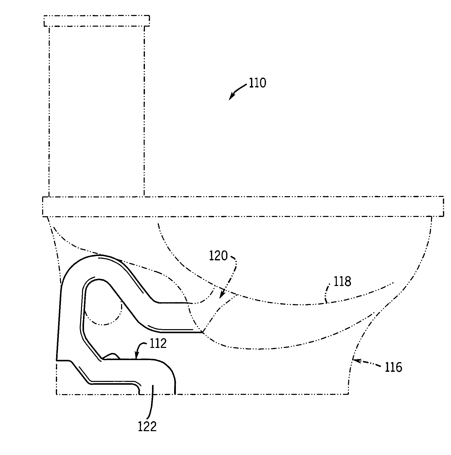 Toilets with quick flush trapways