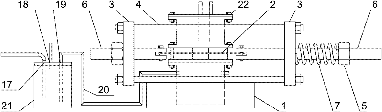 Device and method for researching hydrogen permeation behavior of metal subjected to dead-load pulling stress in gaseous medium