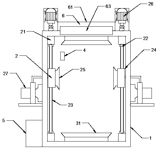 Automatic dust removal device in electrical automation power distribution cabinet