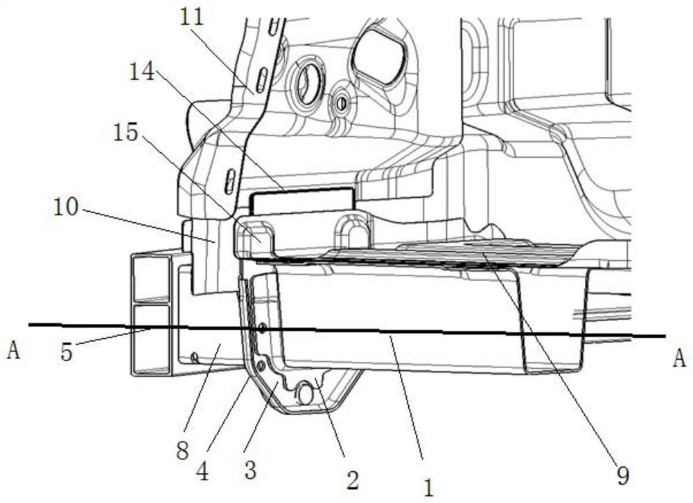 Automobile rear anti-collision beam connecting structure and rear anti-collision beam mounting method