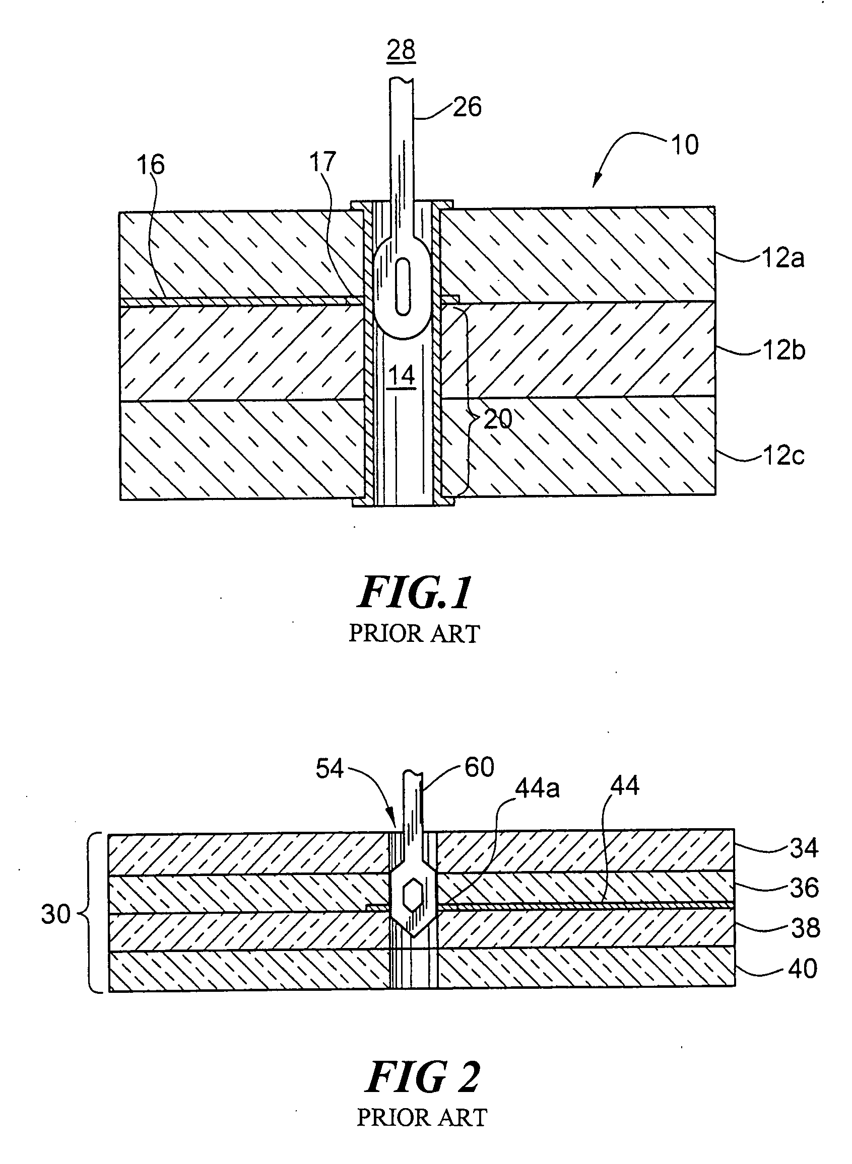 Printed circuit board minimizing undesirable signal reflections in a via and methods therefor