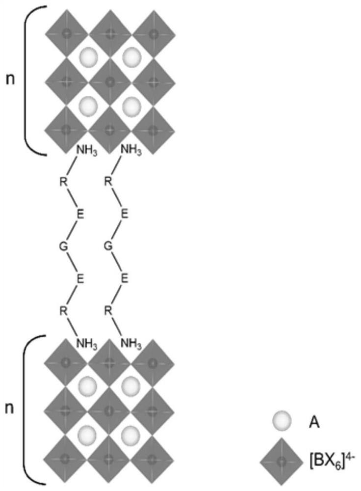 Dimension-reduced perovskite and its preparation method and application