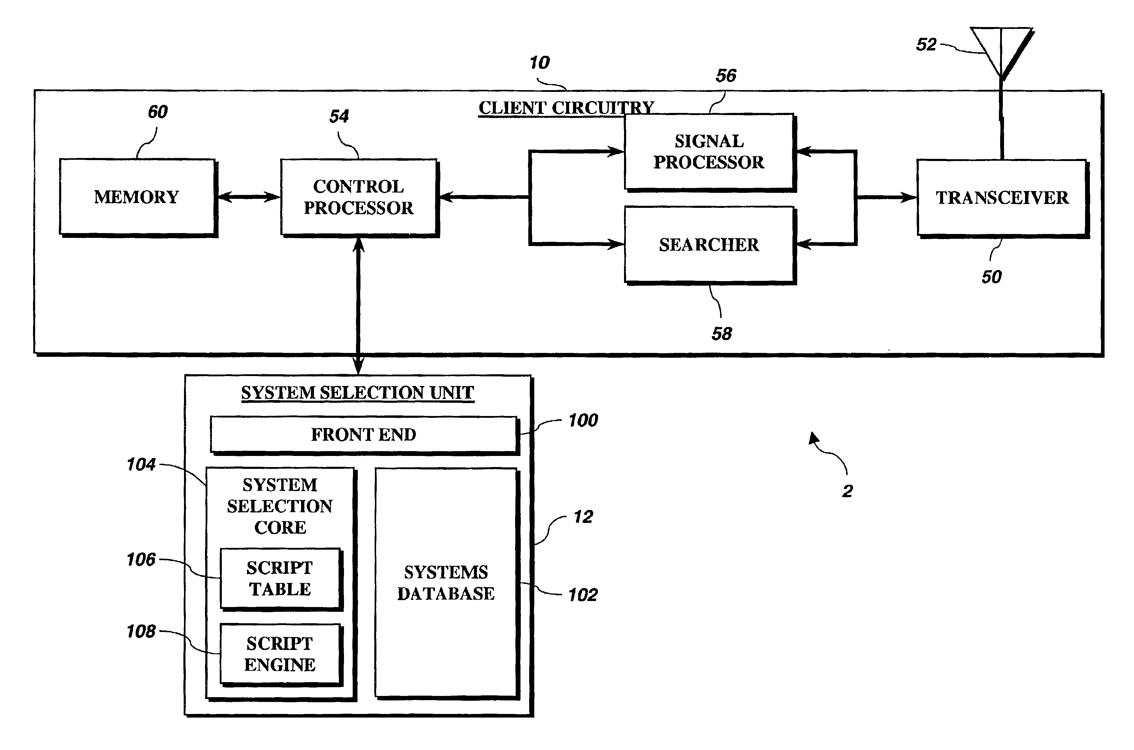 Method and apparatus for configurable selection and acquisition of a wireless communications system