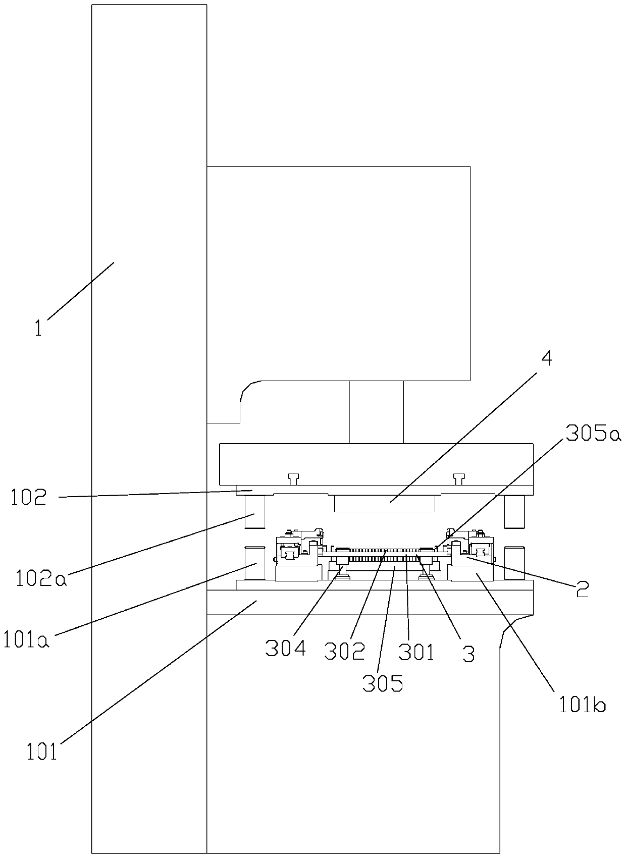 Reverse pressing system of nail shooting pill