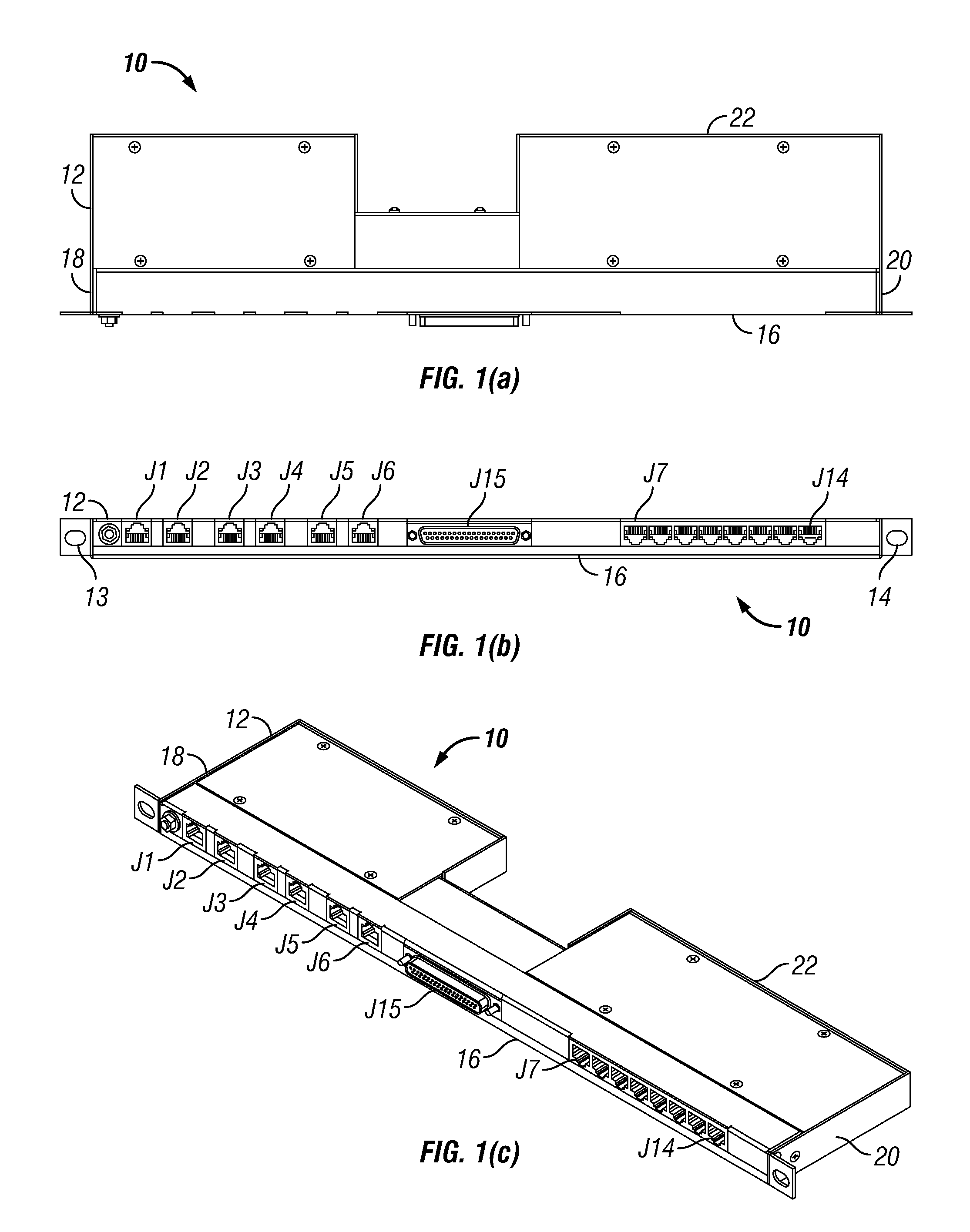 Rackmount I/O signal protector assembly for surge protection