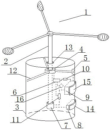 Intelligent power supply delay wind speed meteorological sensor