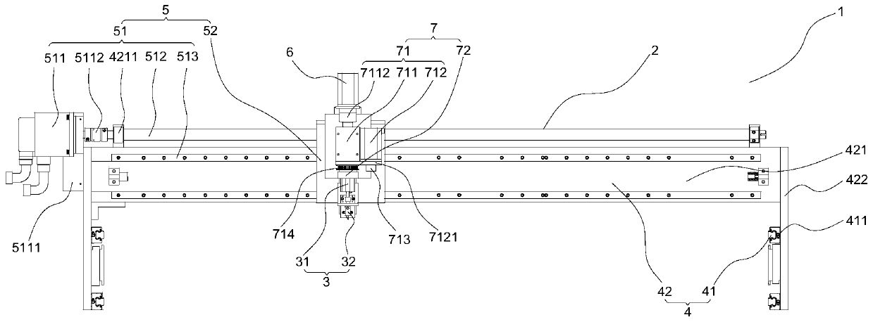 Glass cutting apparatus and glass cutting machine based on four-axis linkage