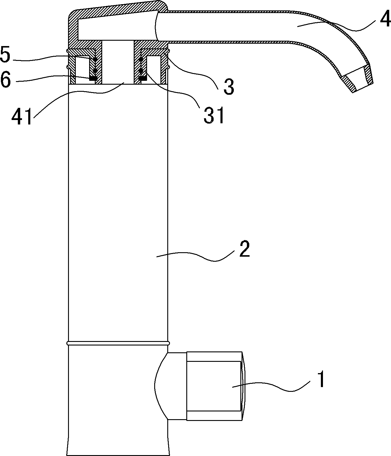 Rotary regulating-and-controlling-type water purification tap