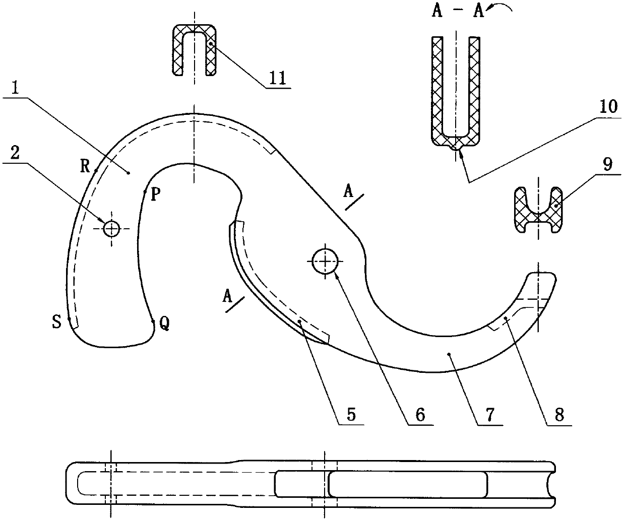 Switch-type telescopic positioning, gravity-closed self-locking wind-proof clothes hanger