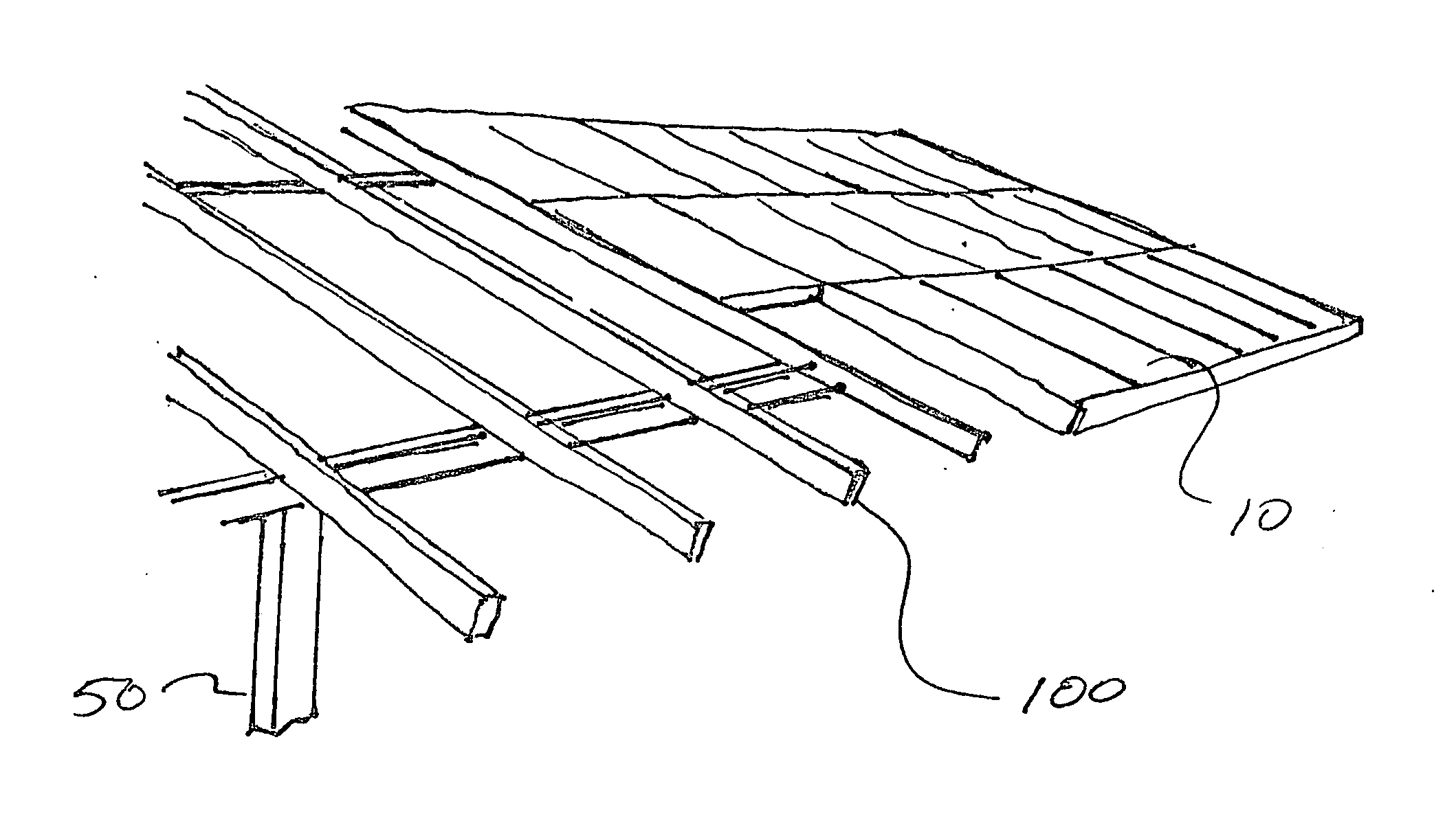 Mounting, grounding and wire management systems for solar panel arrays