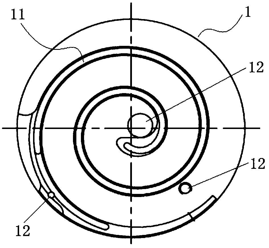 Vortex pump with stable exhaust function, vortex-compressor and vehicle-mounted heat pump air-conditioning system