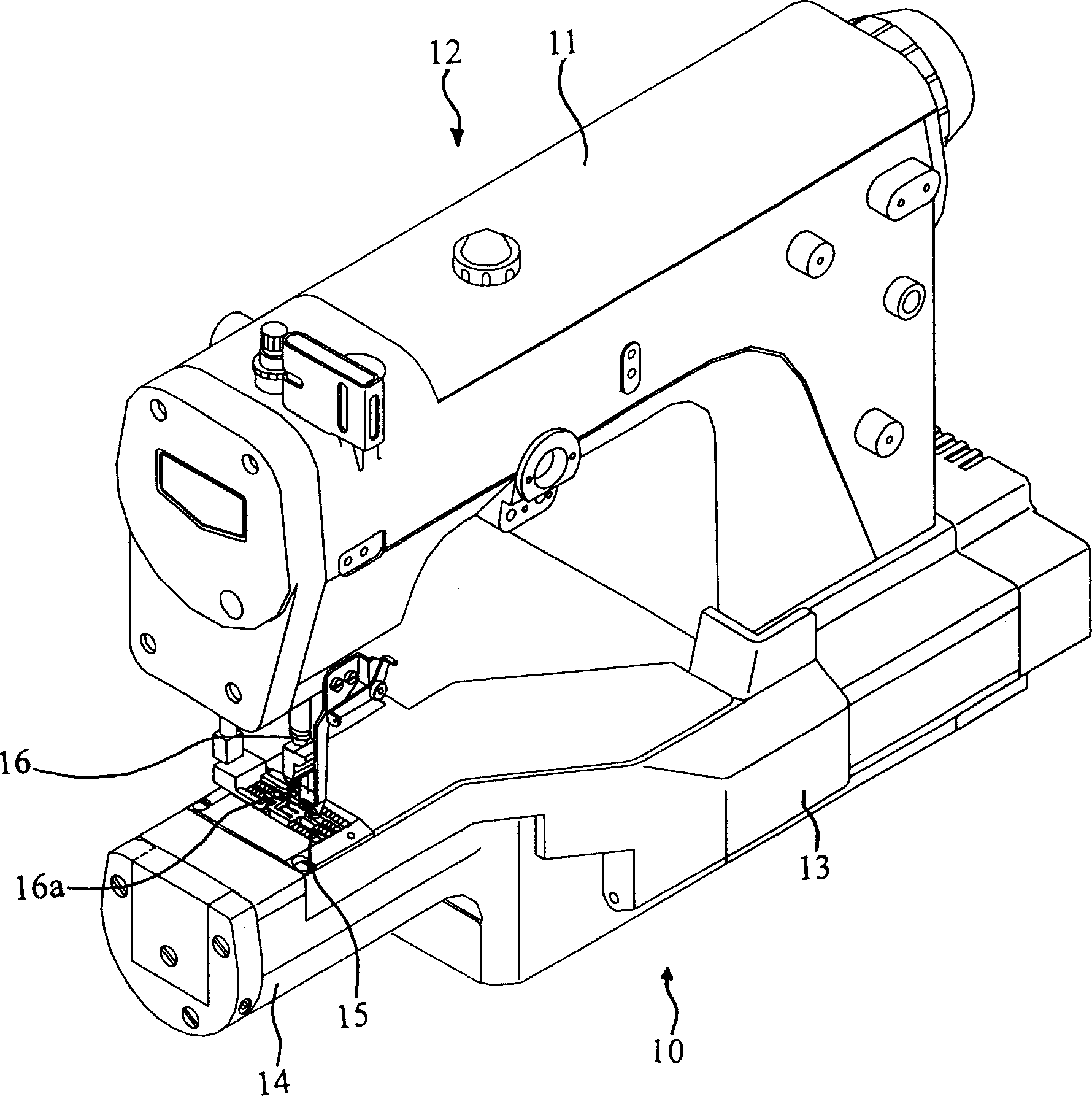 Transmission arrangement for transfer teeth of cylinder type sewing machine