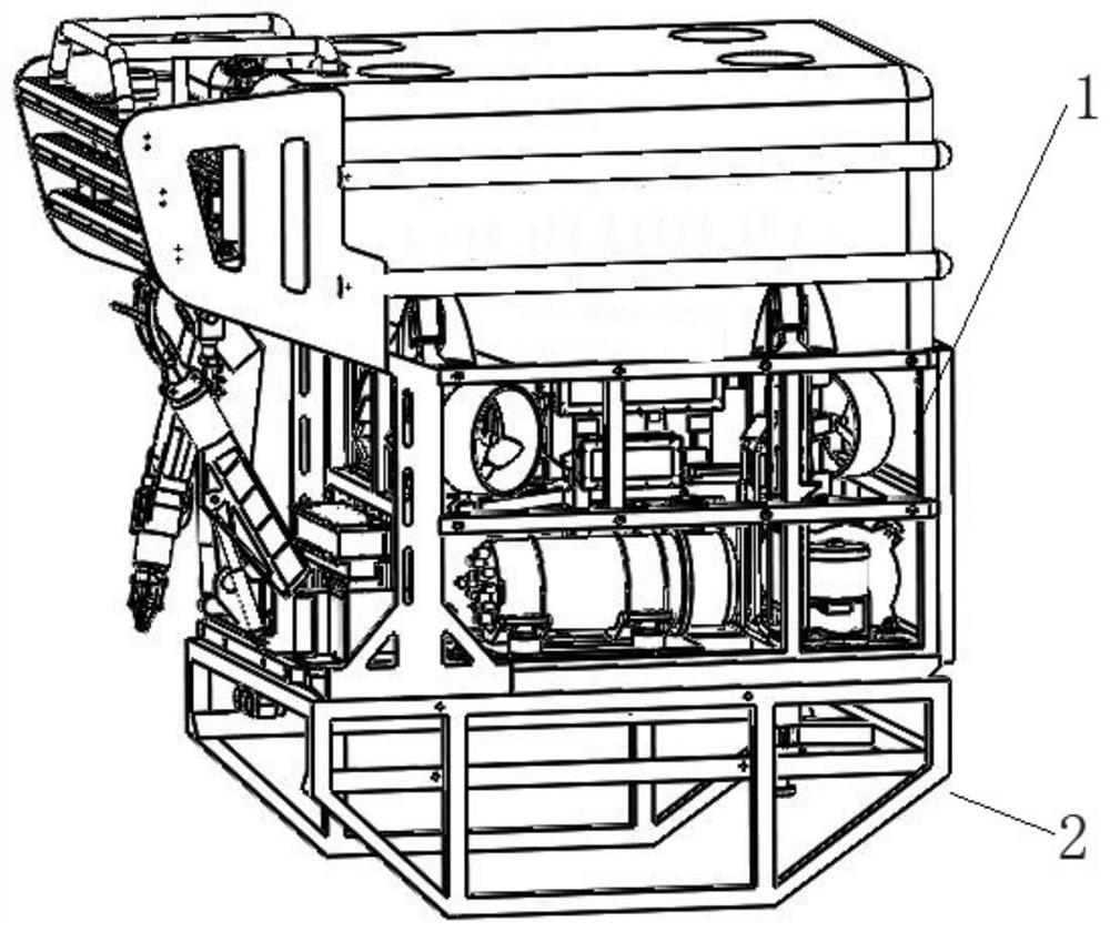 Near-seabed gravity measuring device and measuring method