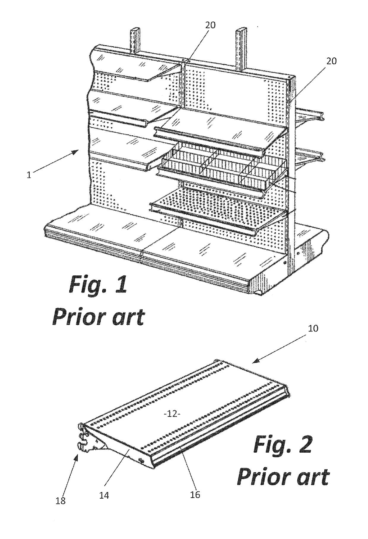 Cover for store shelves