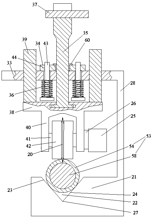 Manpower-driven single-cutter cutting type wire stripping device