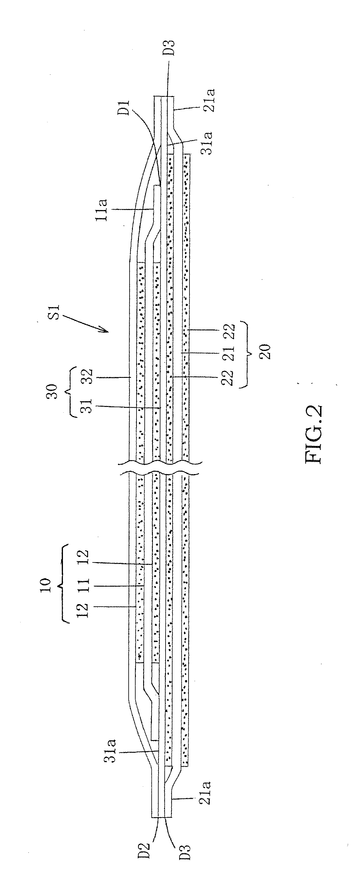 Flat secondary battery and method of manufacturing the same