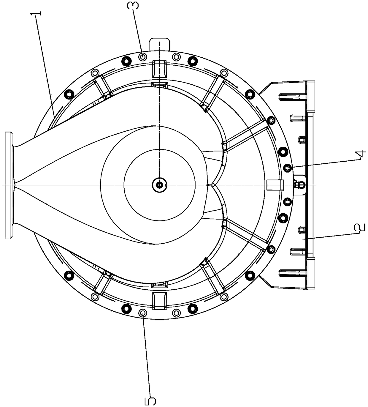 Connecting mechanism capable of adjusting casing installation direction